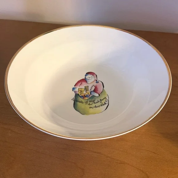 Rosanna Holiday Serving Dish the Night Before Christmas. - Picture 3 of 8